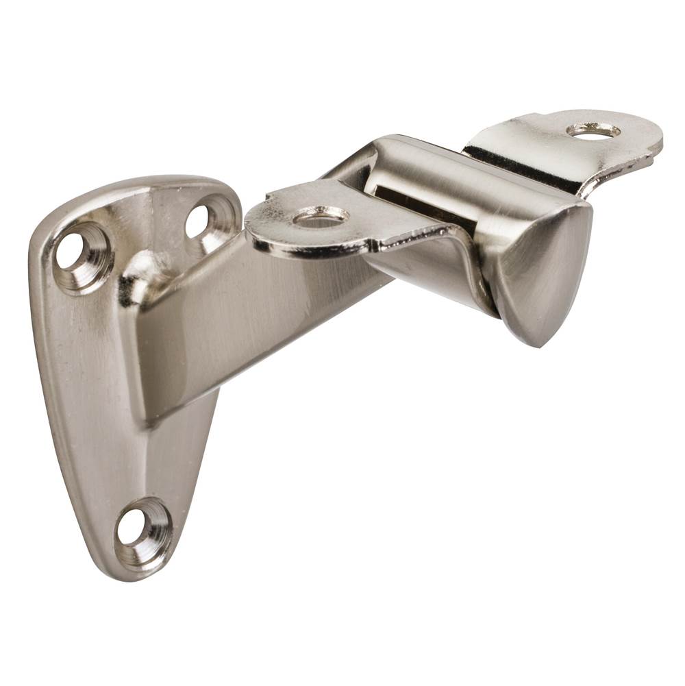 Hardware Resources - 1-7/16'' x 2-1/2'' Heavy Duty Handrail Bracket with  3-3/8'' Projection - Satin Nickel - Satin Nickel