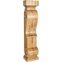 Hardware Resources - 8'' W x 6'' D x 36'' H Cherry Scandinavian Romanesque Fireplace Corbel - Unfinished