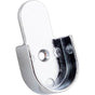 Hardware Resources - Chrome Open Knock-In Mounting Bracket for 1'' Round Closet Rods - Chrome