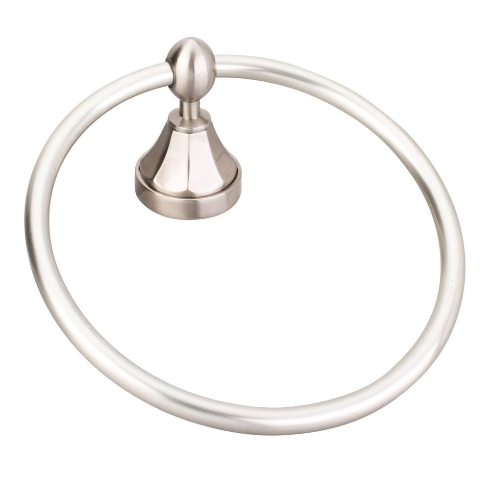 Hardware Resources - Newbury Satin Nickel Towel Ring - Contractor Packed - Satin Nickel
