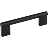 Hardware Resources - 128 mm Center-to-Center Matte Black Knox Cabinet Bar Pull - Matte Black