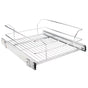 Hardware Resources - 15'' Metal Pullout Basket - Polished Chrome