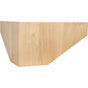 Hardware Resources - 8'' W x 8'' D x 4-1/2'' H White Birch Cove Corner Pedestal Foot - Unfinished