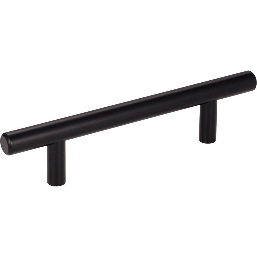 Hardware Resources - 96 mm Center-to-Center Matte Black Naples Cabinet Bar Pull - Matte Black