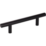 Hardware Resources - 96 mm Center-to-Center Matte Black Naples Cabinet Bar Pull - Matte Black