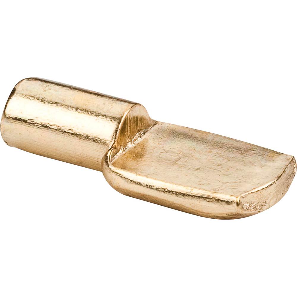 Hardware Resources - Polished Brass 5 mm Pin Spoon Shelf Support - Priced and Sold by the Thousand - Polished Brass
