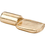 Hardware Resources - Polished Brass 5 mm Pin Spoon Shelf Support - Priced and Sold by the Thousand - Polished Brass