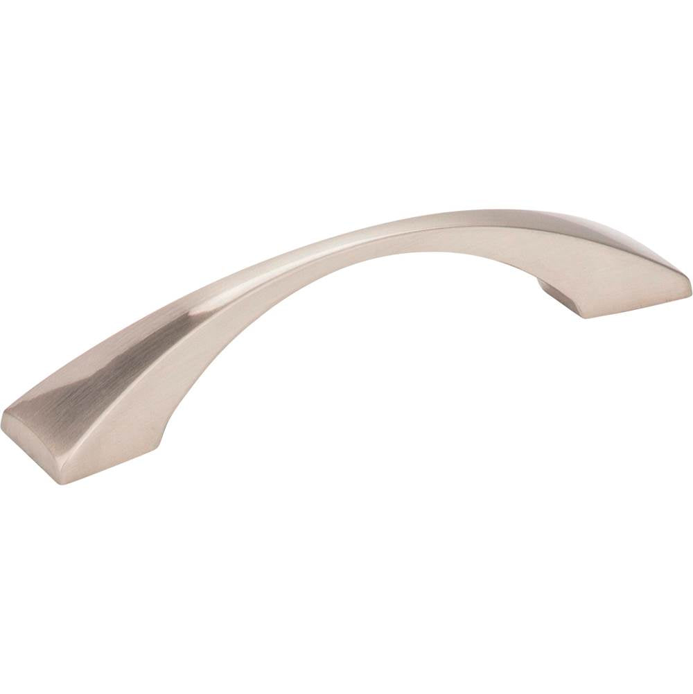 Hardware Resources - 96 mm Center-to-Center Satin Nickel Square Glendale Cabinet Pull - Satin Nickel