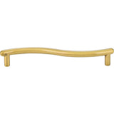128 mm Center-to-Center Brushed Brass Wavy Capri Cabinet Pull