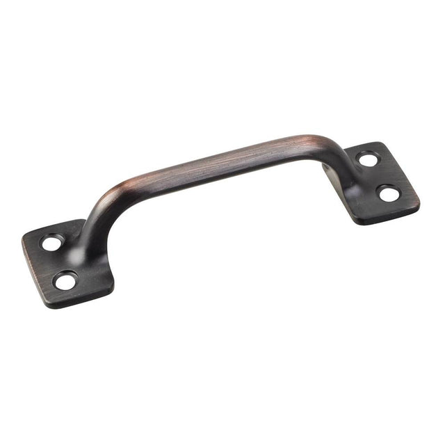 Hardware Resources - Sash Pull  4-1/16'' x 1-1/8'' in Dark Brushed Antique Copper Finish - Distressed Oil Rubbed Bronze
