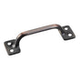 Hardware Resources - Sash Pull  4-1/16'' x 1-1/8'' in Dark Brushed Antique Copper Finish - Distressed Oil Rubbed Bronze