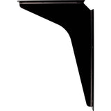 Hardware Resources - 8'' x 12'' Black Workstation Bracket Sold by the Pair - Black