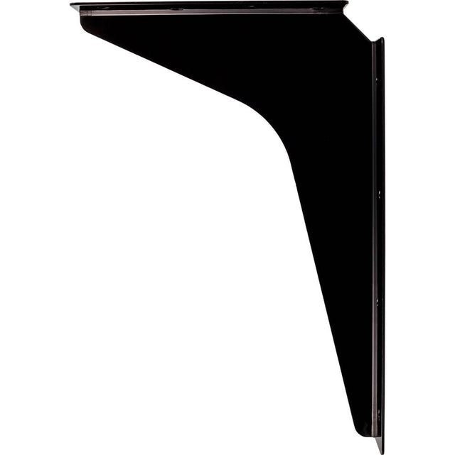 Hardware Resources - 8'' x 12'' Black Workstation Bracket Sold by the Pair - Black