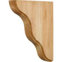 Hardware Resources - 1-3/4'' W x 7-1/2'' D x 9-1/2'' H Alder Smooth Contour Corbel - Unfinished