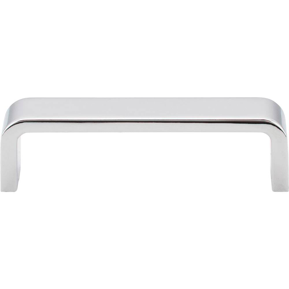 96 mm Center-to-Center Brushed Chrome Square Asher Cabinet Pull