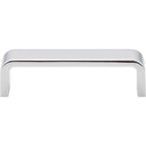 96 mm Center-to-Center Brushed Chrome Square Asher Cabinet Pull