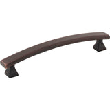 Hardware Resources - 128 mm Center-to-Center Brushed Oil Rubbed Bronze Square Hadly Cabinet Pull - Brushed Oil Rubbed Bronze