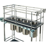 8'' Black Nickel STORAGE WITH STYLE  Metal ''No Wiggle'' Soft-close Utensil Base Pullout