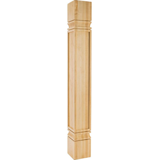 Hardware Resources - 5'' W x 5'' D x 42'' H Hard Maple Square Mission Post - Unfinished