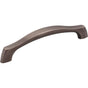 Hardware Resources - 128 mm Center-to-Center Brushed Pewter Aiden Cabinet Pull - Brushed Pewter