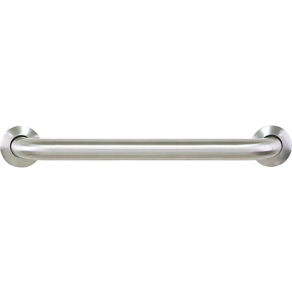 Hardware Resources - 18'' Stainless Steel Conceal Mount Grab Bar - Retail Packaged - Stainless Steel