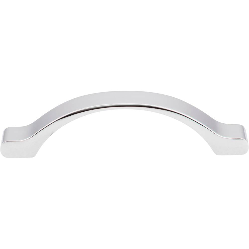 96 mm Center-to-Center Brushed Pewter Arched Seaver Cabinet Pull