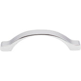96 mm Center-to-Center Brushed Pewter Arched Seaver Cabinet Pull