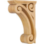 Hardware Resources - 3'' W x 6-5/8'' D x 10'' H Maple Open Space Corbel - Unfinished