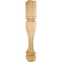 Hardware Resources - 6'' W x 6'' D x 42'' H Hard Maple Footed Square Post - Unfinished
