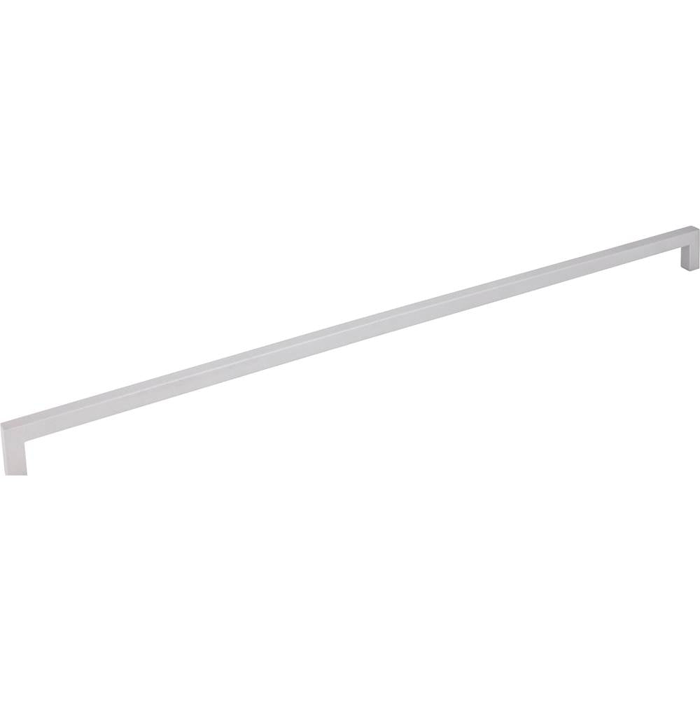 Hardware Resources - 448 mm Center-to-Center Matte Silver Square Stanton Cabinet Bar Pull - Matte Silver