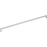Hardware Resources - 448 mm Center-to-Center Matte Silver Square Stanton Cabinet Bar Pull - Matte Silver