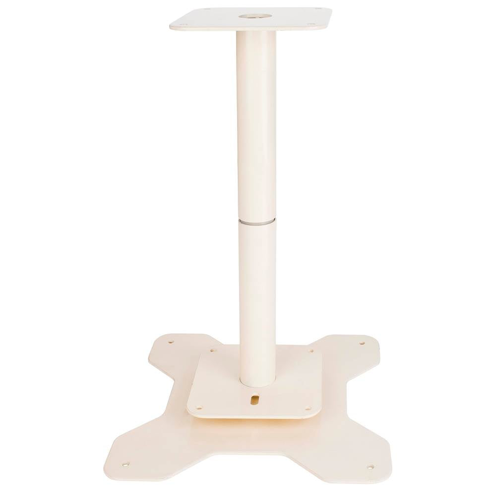 Hardware Resources - Lazy Susan Pole System for Two Kidney Shelves - Cream White