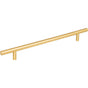Hardware Resources - 224 mm Center-to-Center Brushed Gold Naples Cabinet Bar Pull - Brushed Gold