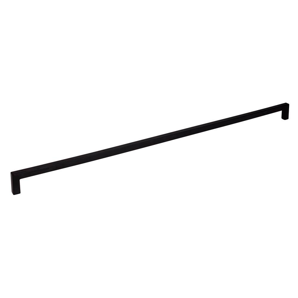 Hardware Resources - 448 mm Center-to-Center Matte Black Square Stanton Cabinet Bar Pull - Matte Black