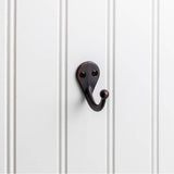 Hardware Resources - 1-3/4'' Brushed Oil Rubbed Bronze Traditional Single Prong Ball End Wall Mounted Hook - Brushed Oil Rubbed Bronze