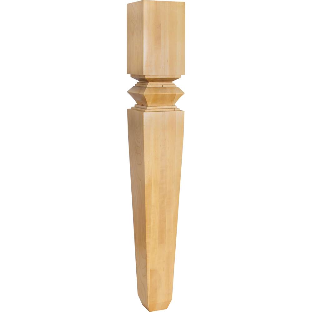 Hardware Resources - 5'' W x 5'' D x 42'' H Alder Diamond Tapered Post - Unfinished