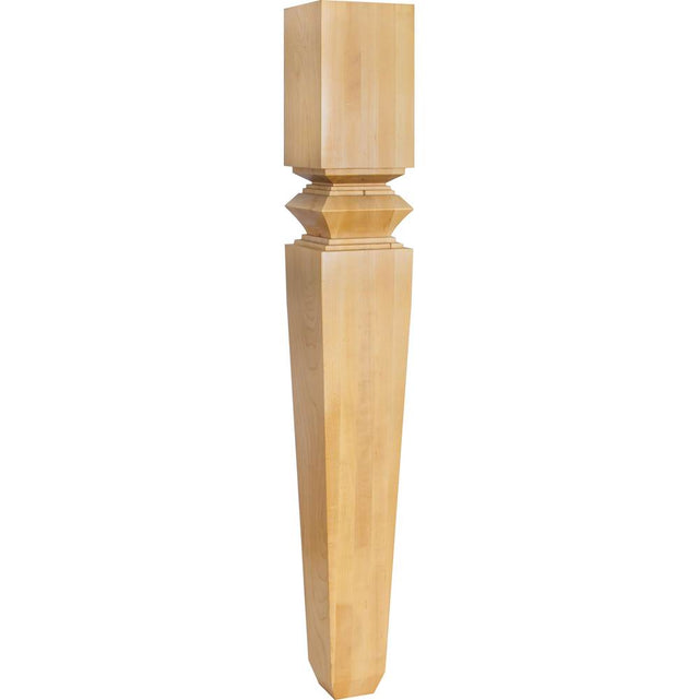 Hardware Resources - 5'' W x 5'' D x 42'' H Alder Diamond Tapered Post - Unfinished