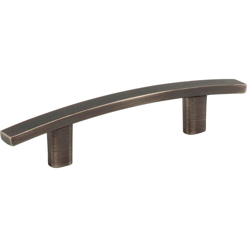 Hardware Resources - 3'' Center-to-Center Brushed Pewter Square Thatcher Cabinet Bar Pull - Brushed Pewter