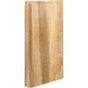 Hardware Resources - 5-1/2'' W x 7/8'' D x 10'' H Rubberwood Plinth Block - Unfinished