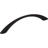 Hardware Resources - 128 mm Center-to-Center Black Arched Verona Cabinet Pull - Matte Black