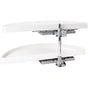 Hardware Resources - 38'' Plastic Half-Moon Lazy Susan - White