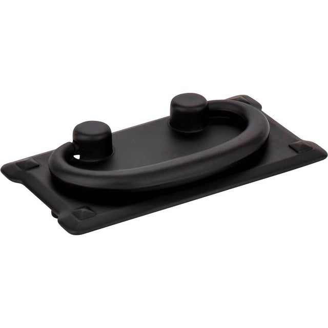 Hardware Resources - 3'' Center-to-Center Matte Black Rectangle Verona Cabinet Drop Pull - Matte Black