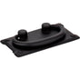 Hardware Resources - 3'' Center-to-Center Matte Black Rectangle Verona Cabinet Drop Pull - Matte Black