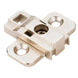 Hardware Resources - Heavy Duty 0 mm Cam Adjustable Zinc Die Cast Plate for 500 Series Euro Hinges - Polished Nickel