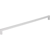 Hardware Resources - 320 mm Center-to-Center Matte Silver Square Stanton Cabinet Bar Pull - Matte Silver
