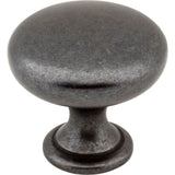 Hardware Resources - 1-3/16'' Diameter Gun Metal Madison Cabinet Mushroom Knob - Gun Metal