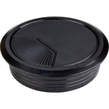 Hardware Resources - Black 3 Piece Adj. Spring Closure Grommet for 75 mm Diameter Hole - Black