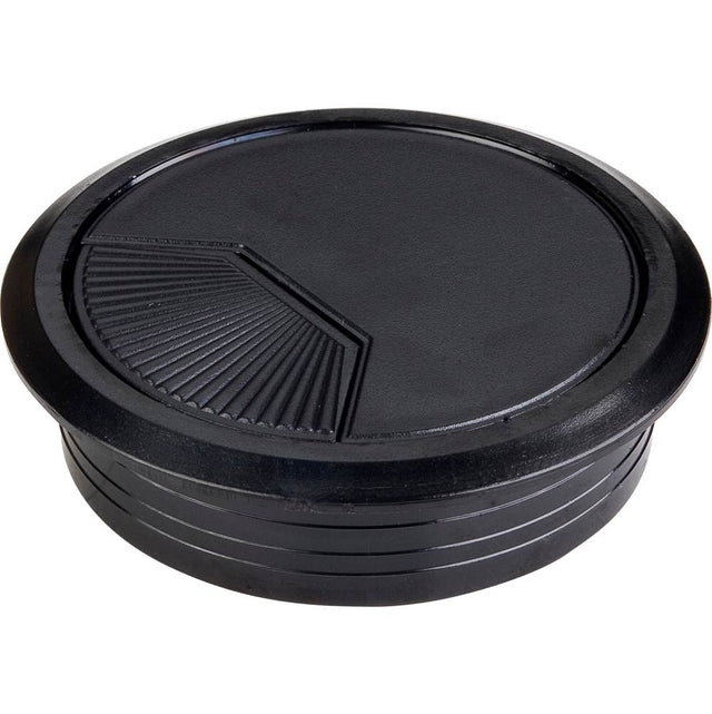 Hardware Resources - Black 3 Piece Adj. Spring Closure Grommet for 75 mm Diameter Hole - Black