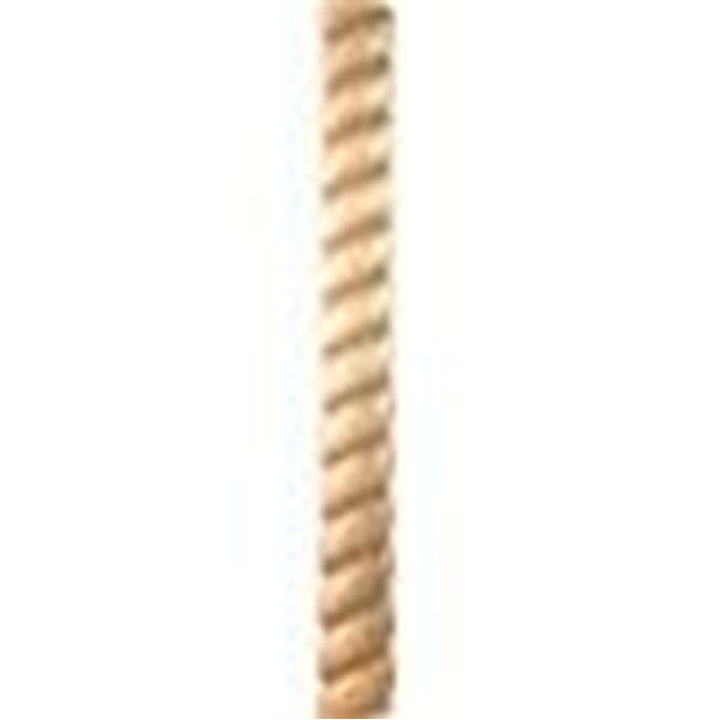 Hardware Resources - 7/8'' D x 2-11/16'' H Hard Maple Rope Corner Moulding - Unfinished