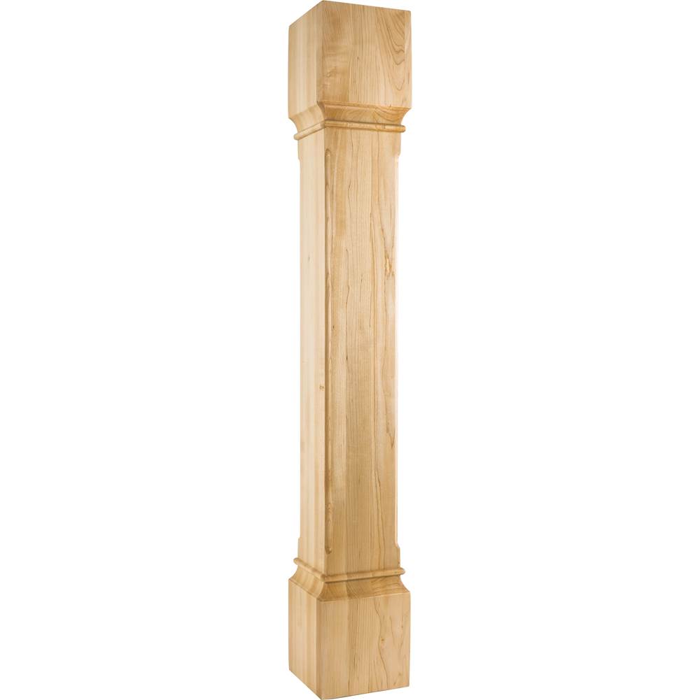 Hardware Resources - 6'' W x 6'' D x 42'' H Cherry Fluted Edge Post - Unfinished